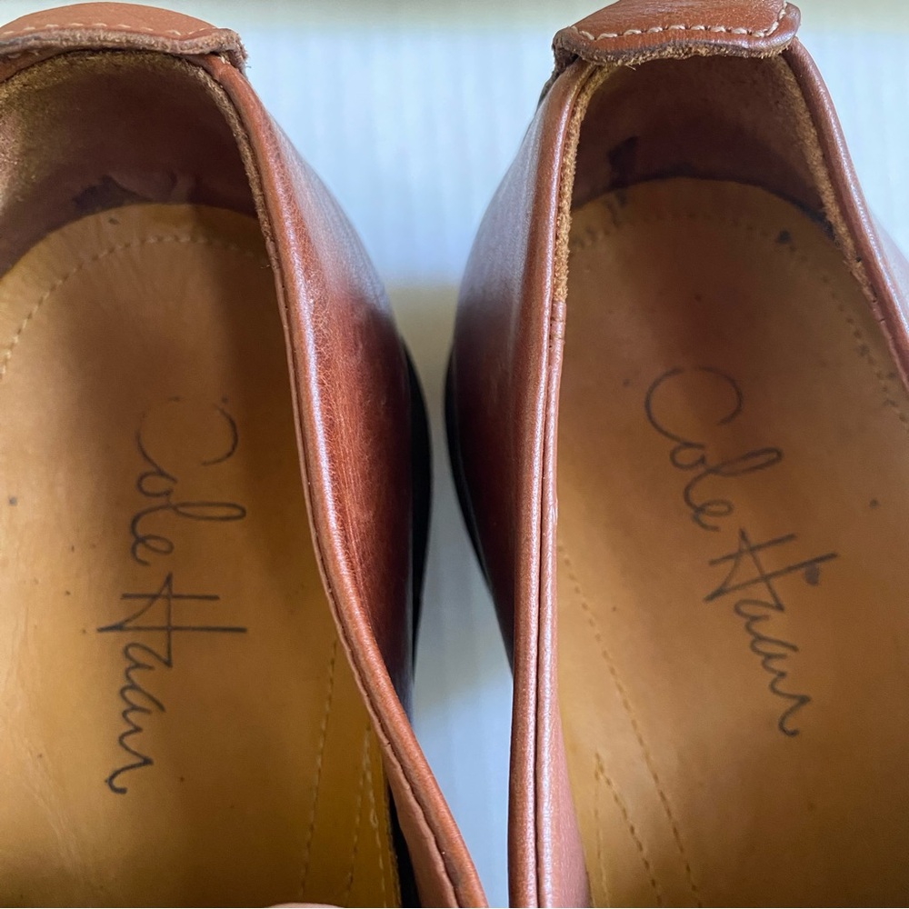 Cole Haan Split Toe Leather Oxford Dress Shoes - Picture 9 of 10
